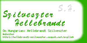 szilveszter hellebrandt business card